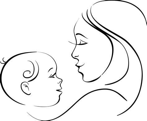 mother and baby drawing images|mom with baby drawing.